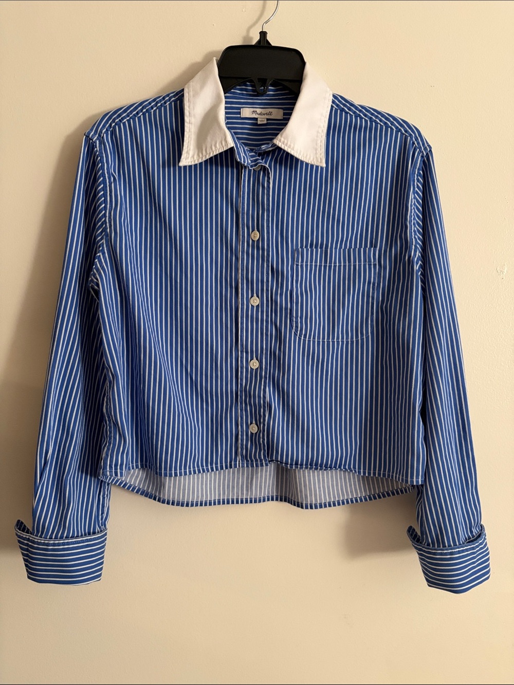 MADEWELL cropped oxford shirt
